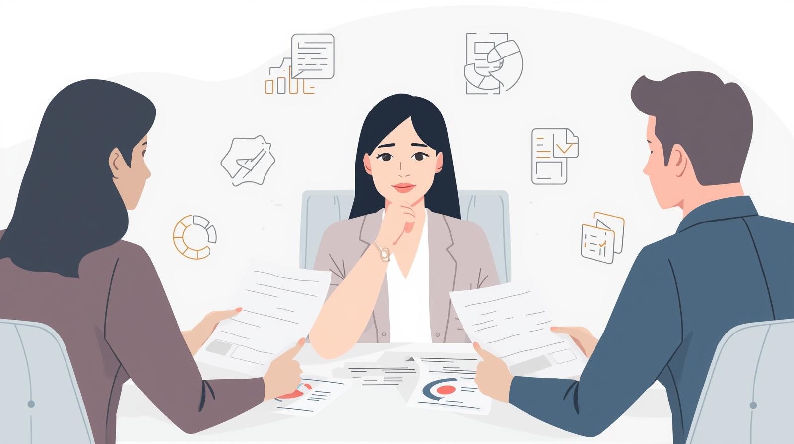 Small business owner selecting the right digital marketing agency partner, highlighting trust, partnership, and strategic guidance.